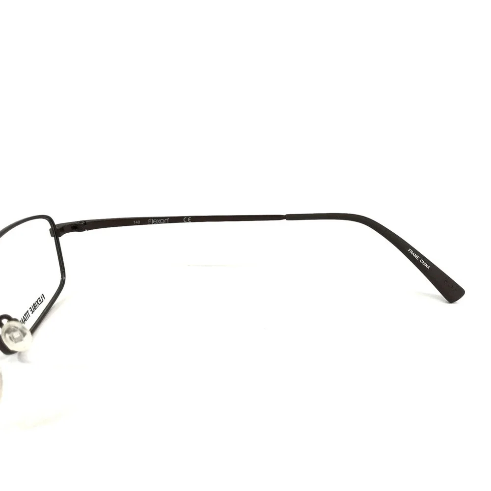 Flexon Eyeglasses Frames EINSTEIN 600 210 Brown Rectangle Full Rim 52-18-140